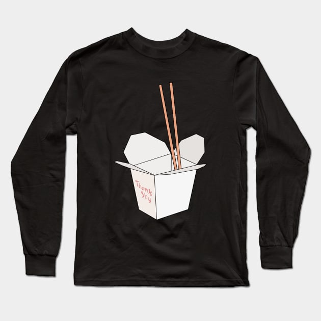 Thank You Food Take Out Long Sleeve T-Shirt by DiegoCarvalho